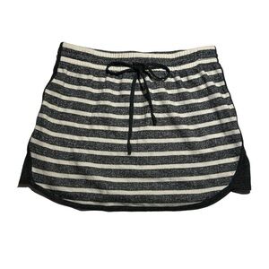 Stem Grey And White Terrycloth Mini Skirt Size Medium